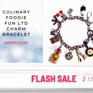 Culinary Foodie Fun Charm Bracelet